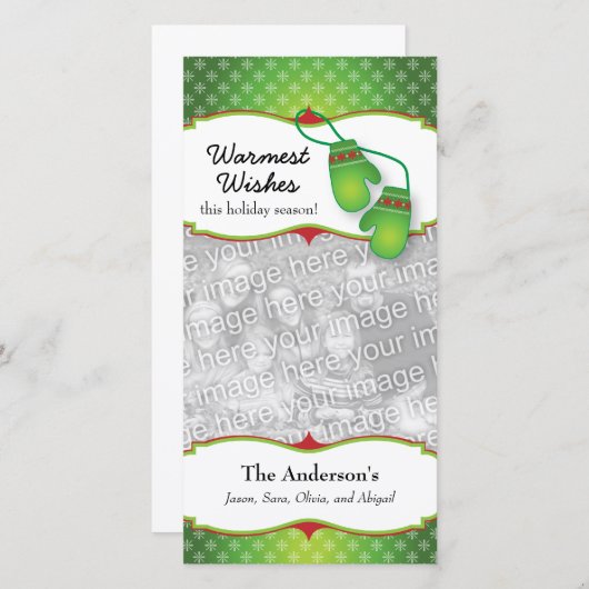 Les souhaits les plus chauds avec le carte photo (Devant / Derrière)