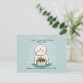 Les souhaits sont des espoirs et des rêves carte p (Debout devant)