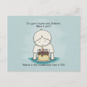 Les souhaits sont des espoirs et des rêves carte p (Devant)