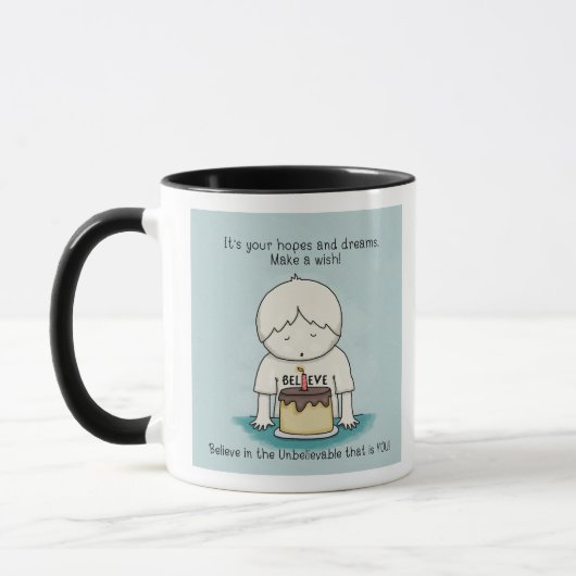 Les souhaits sont des espoirs et des rêves Mug (Gauche)