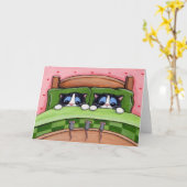 Les souris de lit existent - carte de voeux de (Fleur jaune)