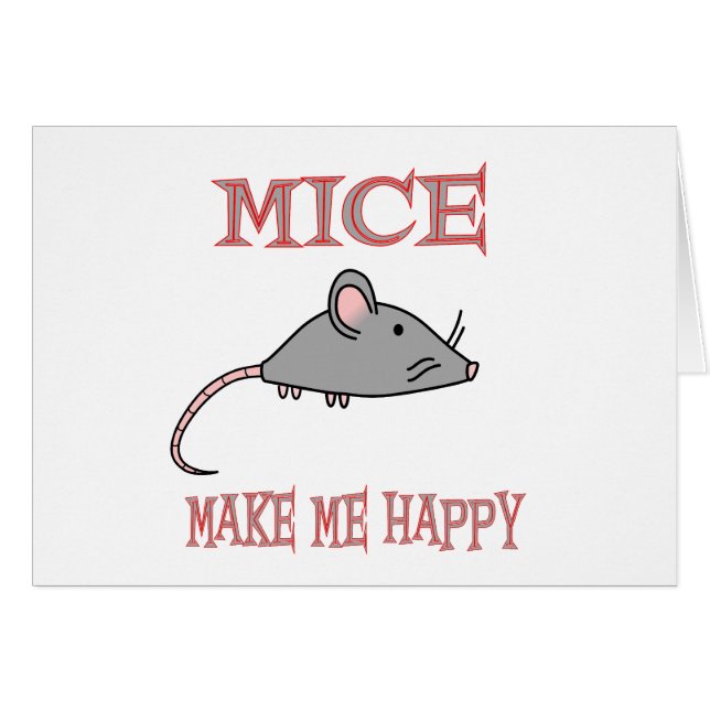 Les souris me rendent heureux (Devant horizontal)