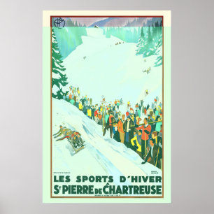 Les Sports d’Hiver St. Pierre de Chartreuse Frankr Poster