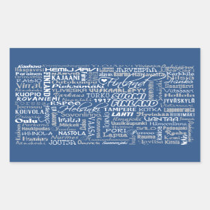 Les stickers des villes finlandaises