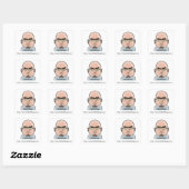 Les Stickers du type graisse chauve (Feuille)