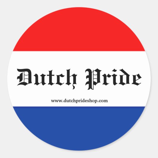 Les stickers Dutch Pride ! (Devant)