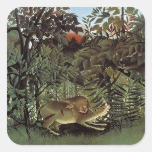 Les stickers Lion affamés de Rousseau