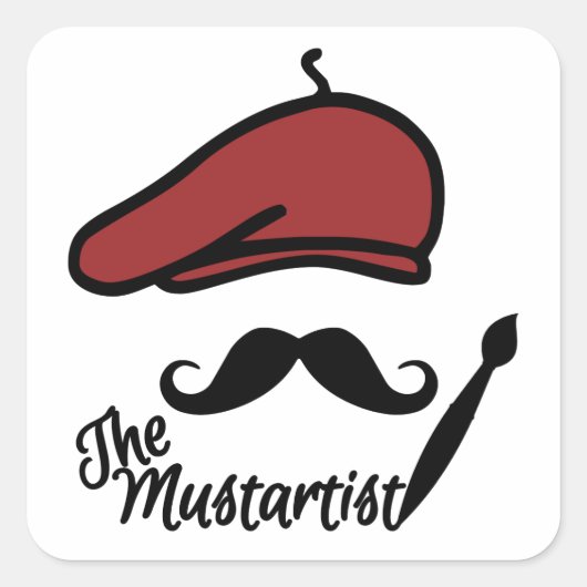 Les stickers Mustartist (Devant)