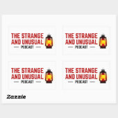 Les Stickers Podcast étranges et inhabituels (Feuille)