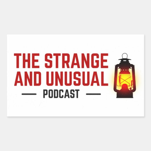 Les Stickers Podcast étranges et inhabituels (Devant)