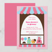 Les sucreries et les friandises Invitation deux (Devant / Derrière)