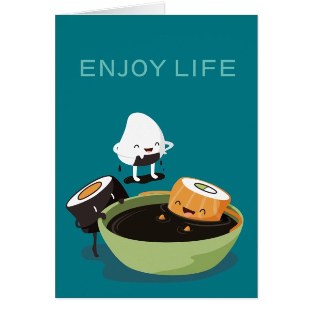 Les sushi apprécient le temps de bain drôle (Devant)