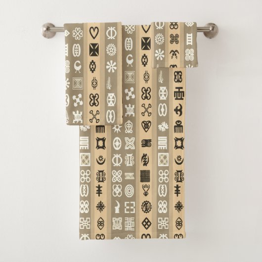 Les symboles d'Adinkra d'Africain ont barré (En situation)