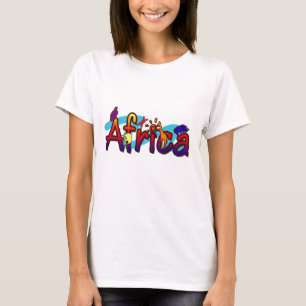 Les T-shirts à la mode des femmes de safari de