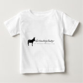 Les T-shirts blancs errants de logo de bébé d'ânes (Devant)