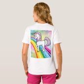 Les T-shirts d'anniversaire Rainbow et Unicorn (Dos entier)