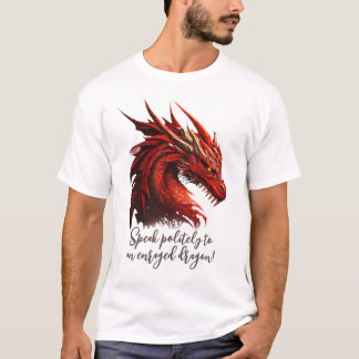 Les T-shirts de base pour hommes parlent de dragon