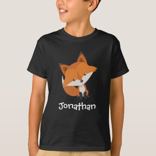 Les T-shirts de l'enfant mignon de Fox (Devant)