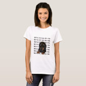 Les T-shirts des femmes Dachshund Accrochez un chi (Devant entier)