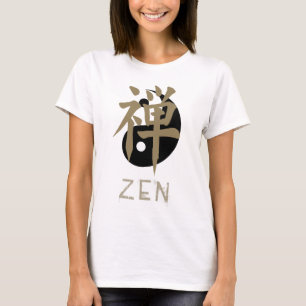 Les T-shirts des femmes de yang de yin de zen