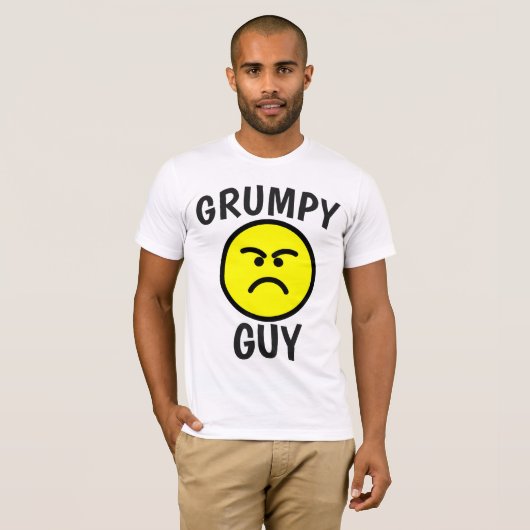 LES T-SHIRTS DES HOMMES DE GRUMPY GUY (Devant entier)