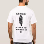 Les T-shirts du trafic 1wheelfelons de vis (Dos)