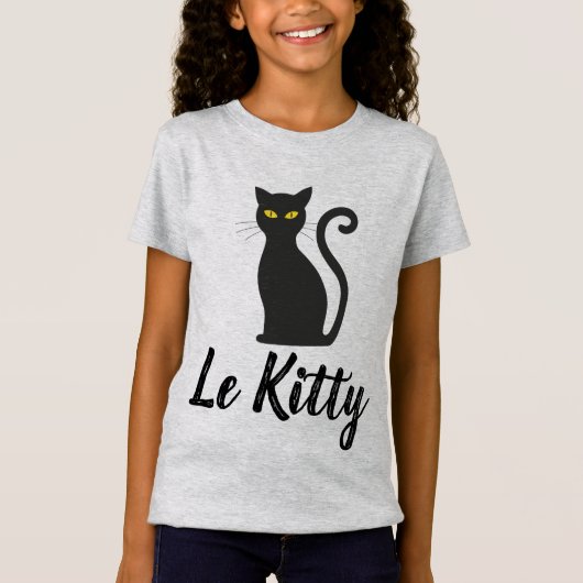 LES T-Shirts LE KITTY, CHAT FRANÇAIS (Devant)
