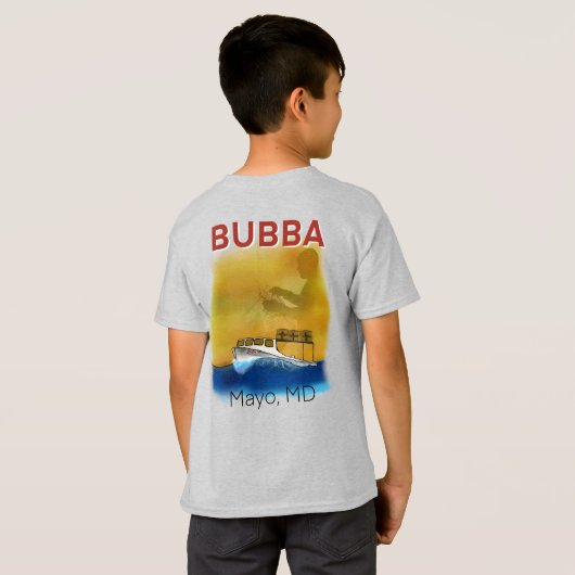 Les T-shirts originaux Bubba (Dos entier)