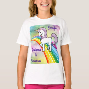 Les T-shirts Rainbow et Unicorn personnalisent la 