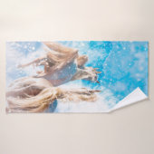 LES TAILLES D'HIVER DE HORSE ARABIENNE (Serviette de bain)
