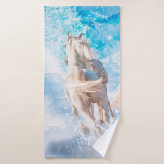 LES TAILLES D'HIVER DE HORSE ARABIENNE (Serviette de bain)