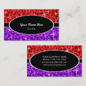 Les tape-à-l'oeil mélangent le carte de visite (Devant / Derrière)