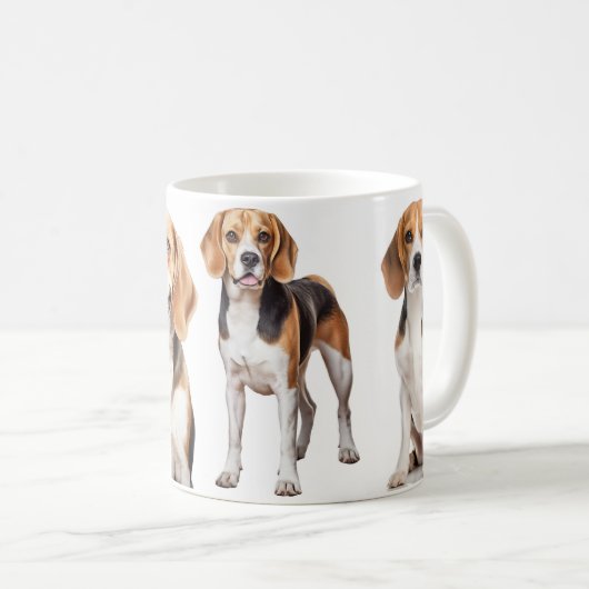 Les tasses à café de l'amant beagle (Devant droit)