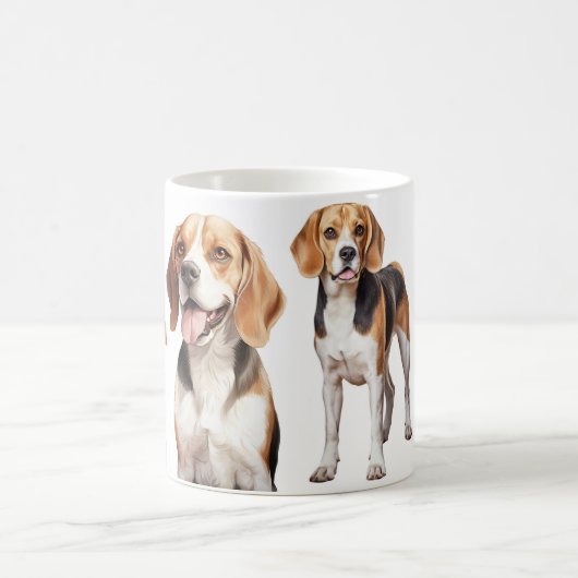 Les tasses à café de l'amant beagle (Centre)