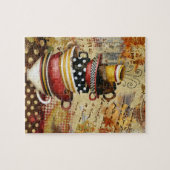 Les tasses de café devinent le puzzle (Horizontal)