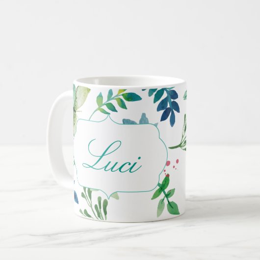 Les tasses de café nommées faites sur commande de (Devant gauche)