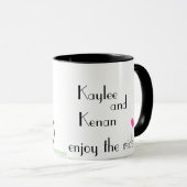 les tasses faites sur commande de cadeau de (Devant droit)