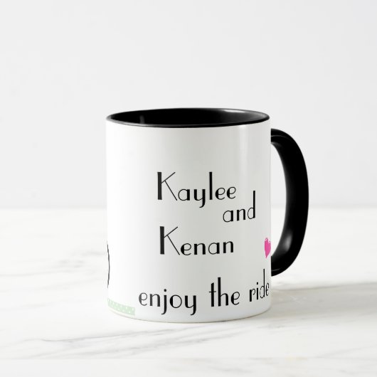 les tasses faites sur commande de cadeau de (Devant droit)