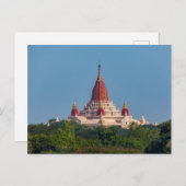 Les Temples de Bagan sur la carte postale du Myanm (Devant / Derrière)