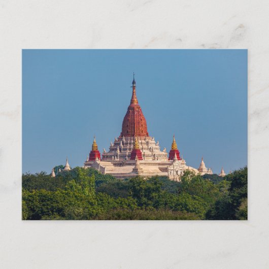 Les Temples de Bagan sur la carte postale du Myanm (Devant)