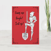 "Les temps sont durs - Équipez-vous !"  Carte (Devant)