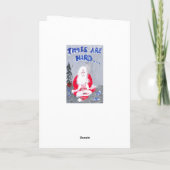 "LES TEMPS SONT DURS, VOICI VOTRE CARTE DE NOËL" (Dos)