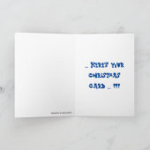 "LES TEMPS SONT DURS, VOICI VOTRE CARTE DE NOËL" (Intérieur)