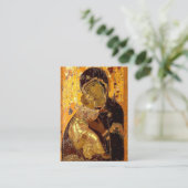 Les Theotokos de la carte de prière funéraire de V (Debout devant)