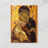 Les Theotokos de la carte de prière funéraire de V (Devant)