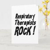 Les thérapeutes Respiratoires Rock! Carte de vœux (Fleur jaune)