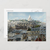 Les toits de Paris et la carte postale Sacré Coeur (Devant / Derrière)