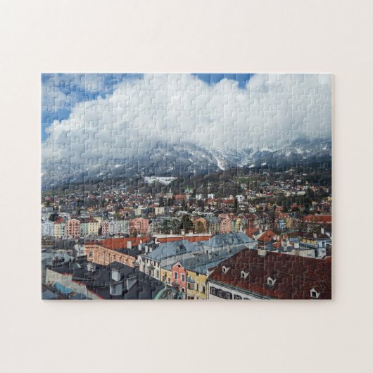 Les toits d'Innsbruck vue puzzle (Horizontal)