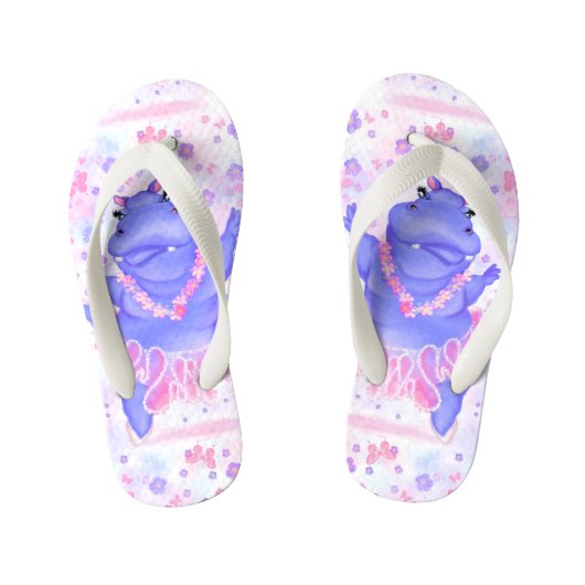 Les tongs de Ballerina Hippo pour enfants (Semelle)