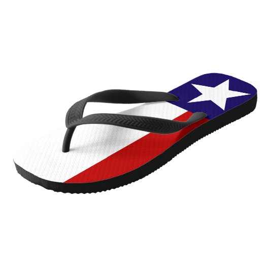 Les tongs de la Fierté du drapeau du Texas (Incliné)